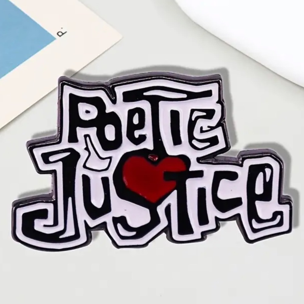 Poetic Justice Enamel Pin, 1993 Romance/Drama, Janet Jackson & Tupac Shakur